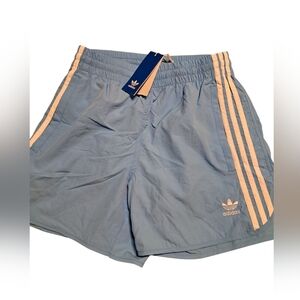 Men Adidas 5" Sprinter Shorts Size S Light Blue White IM9434